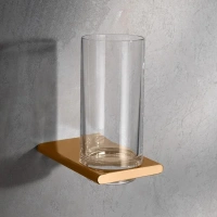 Стакан для щеток Keuco Edition 400 11550039000, держатель бронза шлифованная - Gidratop.ru изображение