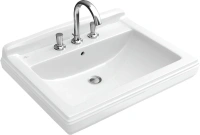 Раковина Villeroy&Boch Hommage, 75 х 85 см, подвесная, альпийский белый, 7101 A1R1 - Gidratop.ru изображение