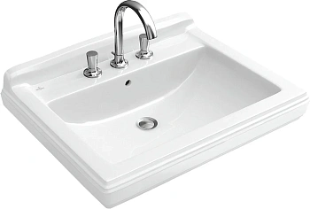 Раковина Villeroy&Boch Hommage, 75 х 85 см, подвесная, альпийский белый, 7101 A1R1
