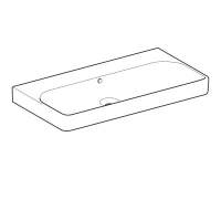 Раковина Geberit Smyle Square 500.250.01.1, 90 х 48 см, белая - Gidratop.ru изображение