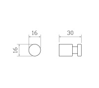 Крючок для ванной WONZON & WOGHAND EASY, Брашированное золото (WW-8105-1-BG) - Gidratop.ru изображение
