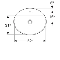 Раковина Geberit Variform 500.722.01.2, 55 x 45 см, белая - Gidratop.ru изображение