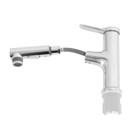 Смеситель с выдвижным изливом, хром BB-LVMD-CRM-W0 - Gidratop.ru изображение