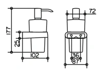 Дозатор жидкого мыла Keuco Elegance, хром, 11654019000 - Gidratop.ru изображение