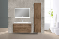 База под раковину Paola 1000 подвесная, 2 выкатных ящика soft close, V.Oak - Gidratop.ru изображение