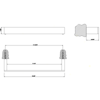 Gessi Rettangolo полотенцедержатель 30см, цвет: хром - Gidratop.ru изображение