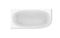 Акриловая ванна угловая левосторонняя CEZARES CZR-LUX-CORNER-165-80-58-L - Gidratop.ru изображение