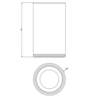 GESSI 316 стакан настольный, цвет: черный/brushed black metal pvd - Gidratop.ru изображение