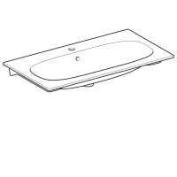 Раковина Geberit Acanto 500.642.01.2, 90 х 48 см - Gidratop.ru изображение