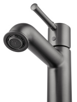 Смеситель для раковины WONZON & WOGHAND TOR, Темный графит (WW-88018073-BGM) - Gidratop.ru изображение