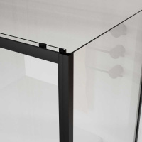 Душевой уголок City VSR-5CT9011CLB, 1100*900, черный, стекло прозрачное - Gidratop.ru изображение