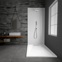 Поддон для душа из искусственного камня VST-4SRL9012W, 1200*900*25, белый матовый - Gidratop.ru изображение