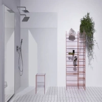 Табурет Laufen Kartell 3.8933.0.093.000.1 33 см, пластик, цвет пудровый розовый - Gidratop.ru изображение