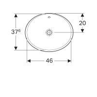Раковина Geberit Variform 500.708.01.2, 50 x 40 см, белая - Gidratop.ru изображение