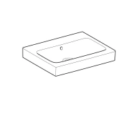 Раковина Geberit iCon 124063000, 60 х 48,5 см, с переливом по центру, без отверстия под смеситель, белая - Gidratop.ru изображение