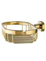 Мыльница с держателем WONZON & WOGHAND FIRST, Глянцевое золото (WW-8424-LG) - Gidratop.ru изображение