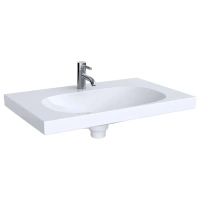 Раковина Geberit Acanto 500.630.01.2, 75 х 48,2 см, скрытый перелив, белая - Gidratop.ru изображение