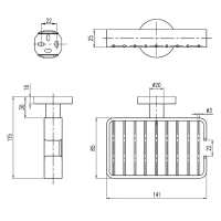 Полка для ванной Villeroy&Boch TVA15200800061 - Gidratop.ru изображение