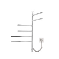 Полотенцесушитель электрический Vincea VTD-1S2CE 43х80, хром, таймер - Gidratop.ru изображение