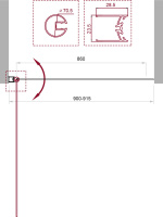 Душевая шторка на ванну BelBagno UNO-V-1-90/150-C-NERO - Gidratop.ru изображение