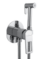 Смеситель с гигиеническим душем встраиваемый WONZON & WOGHAND FRAME, Хром (WW-88829010-CR) - Gidratop.ru изображение