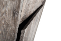 KRAFT Шкаф подвесной с двумя распашными дверцами с доводчиками, с двумя полками, правосторонний, Pino Pasadena, 330x300x1600, KRAFT-1600-2A-SC-PP-R - Gidratop.ru изображение