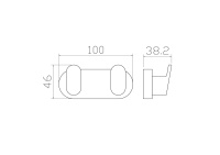 Двойной крючок для ванной WONZON & WOGHAND CARBON, Черный (WW-7725) - Gidratop.ru изображение