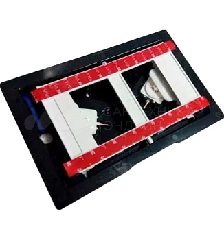 Клавиша Geberit Sigma Type 70 115.620.00.1, двойной смыв, стекло/алюминий, под индивидуальное заполнение