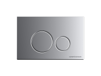 Система инсталляции для унитазов CERAMICANOVA Envision с кнопкой смыва Round цвет хром матовый и креплениями, арт. CN1001M - Gidratop.ru изображение