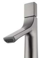 Смеситель для раковины высокий WONZON & WOGHAND The ONE, Темный графит (WW-H1011-BGG) - Gidratop.ru изображение