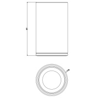 GESSI INCISO стакан настольный, цвет: черный/хром - Gidratop.ru изображение