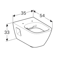 Подвесной унитаз Geberit Renova Plan 500.378.01.1 безободковый - Gidratop.ru изображение