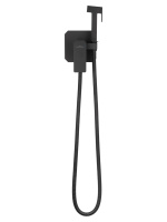 Смеситель с гигиеническим душем встраиваемый WONZON & WOGHAND DIAMOND, Черный матовый (WW-88829011-MB) - Gidratop.ru изображение