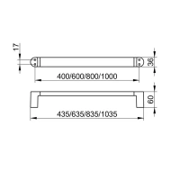 Полотенцедержатель Keuco Elegance 11601010800, 80 см, цвет хром - Gidratop.ru изображение