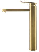 Смеситель для раковины высокий WONZON & WOGHAND FRAME, Брашированное золото (WW-88239010- BG) - Gidratop.ru изображение