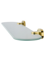 Стеклянная полка для ванной WONZON & WOGHAND FIRST, Глянцевое золото (WW-8427-LG) - Gidratop.ru изображение