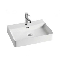 Раковина керамическая Vincea VBS-303, 600*420*130 накладная, цвет белый - Gidratop.ru изображение