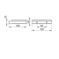 Мыльница Keuco Edition 11 11155139000, цвет хром черный шлифованный - Gidratop.ru изображение