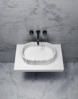 Раковина накладная ABBER Stein AS2655 белая матовая - Gidratop.ru изображение