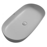 Раковина накладная ABBER Bequem AC2110MLG светло-серая матовая - Gidratop.ru изображение