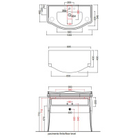 Раковина 100х54,5 см, 3 отв., цвет: белый - Gidratop.ru изображение