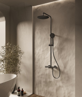 Душевая стойка Desire VSFS-1D1TMB термостатическая, черный - Gidratop.ru изображение