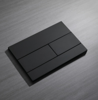 Кнопка смыва для инсталляции механическая WONZON & WOGHAND, Черный матовый (WW-IB235-MB) - Gidratop.ru изображение