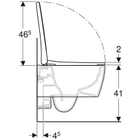 Подвесной унитаз Geberit iCon 500.814.00.1 безободковый, с сиденьем для унитаза - Gidratop.ru изображение
