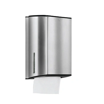 Диспенсер бумажных полотенец Keuco Plan 14985070000, нержавеющая сталь/черный