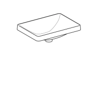 Раковина Geberit Variform 500.738.01.2 55 x 40 см прямоугольная, без перелива - Gidratop.ru изображение