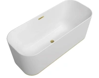 Квариловая ванна Villeroy&Boch Finion 170 x 70 см, фурнитура золото, UBQ177FIN7A300V101 - Gidratop.ru изображение