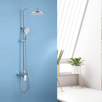 Душевая стойка ABBER Weiss Insel AF8020 без излива, хром - Gidratop.ru изображение