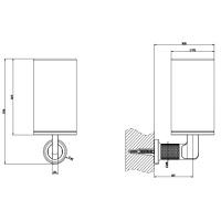 GESSI INCISO стакан настенный, цвет: белый/золото - Gidratop.ru изображение