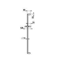 Gessi Goccia душевая штанга, цвет: черный - Gidratop.ru изображение